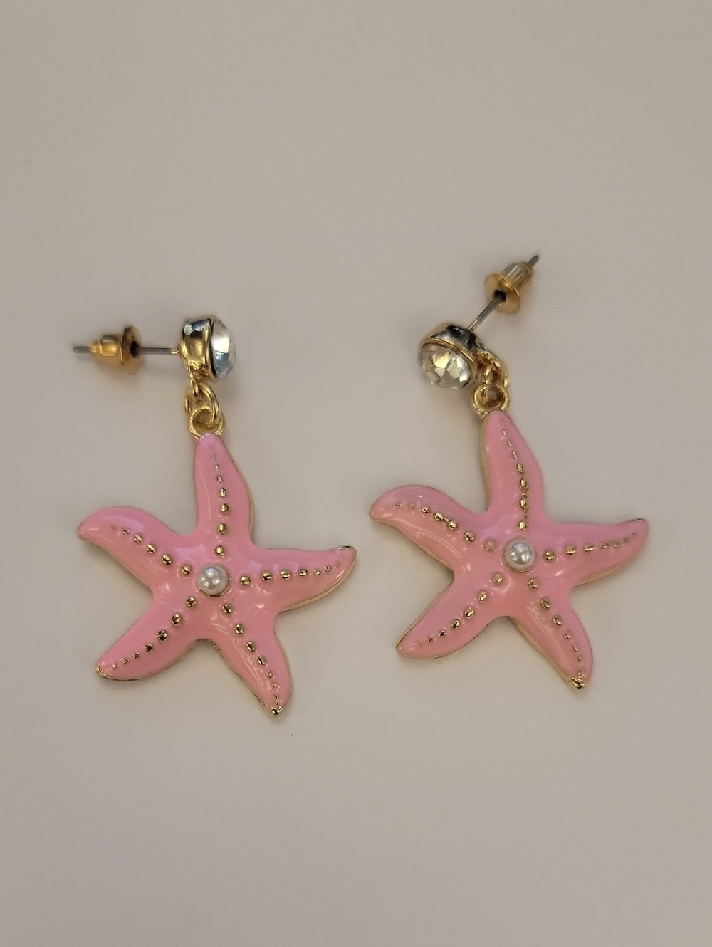 Pink Starfish Earrings
